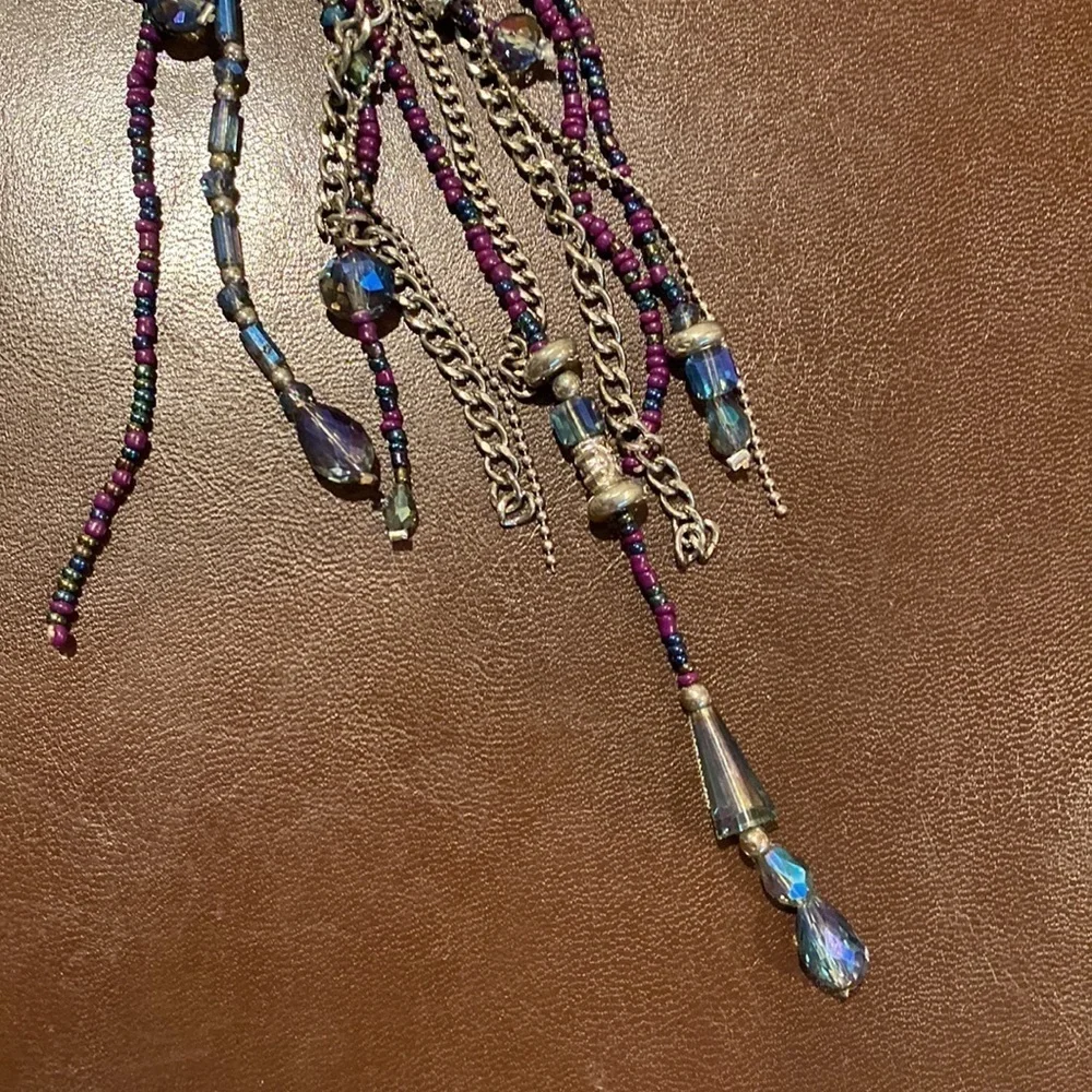 BREATH taking Triple strand necklace with long tassels - Picture 5 of 5